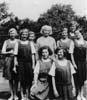 Miss Mary Hare and her senior class of 1936.