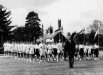Mr. Webb leading Houses on Sports Day 1956 thumbnail