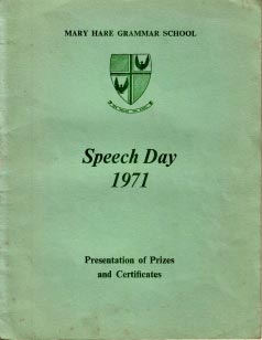 Speech Day Programme 1971