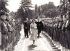 Princess Margaret inspect trooping parade of scouts and guides 1950