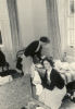Girls packing in dormitory 1950s